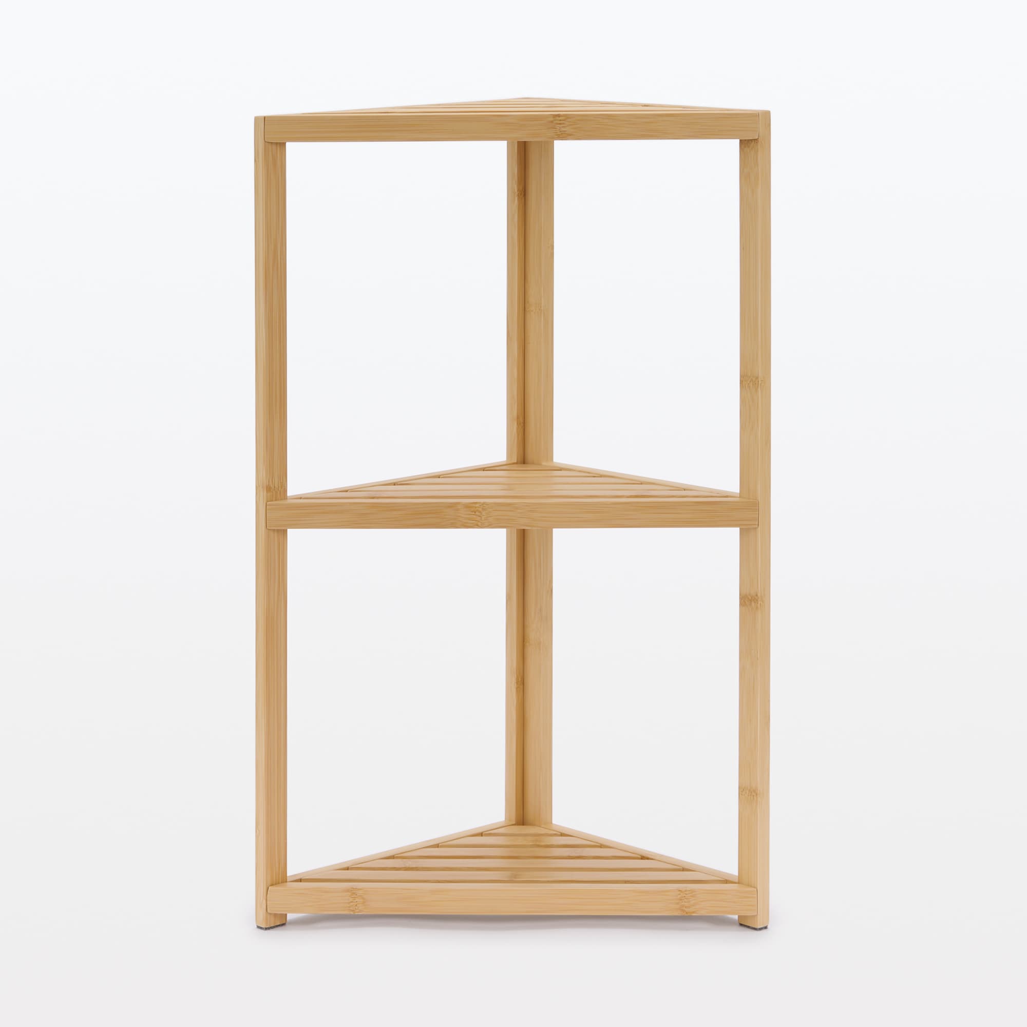 竹材　コーナーラック３段