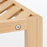 竹材　コーナーラック３段