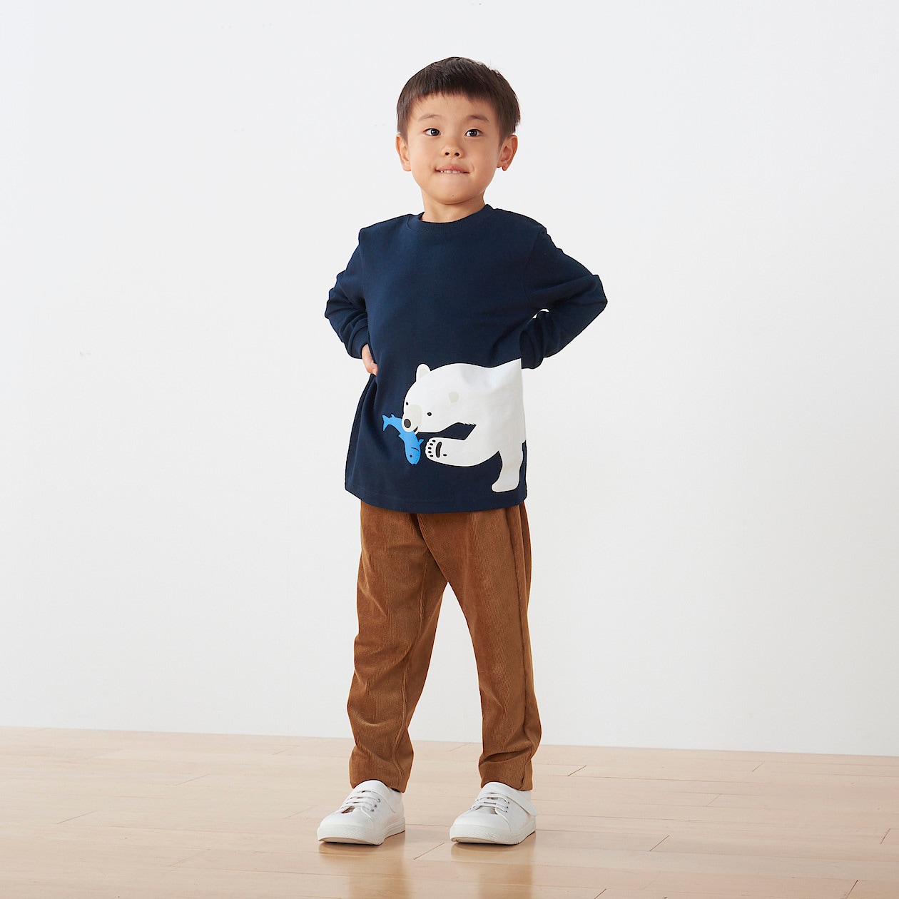 インド綿甘撚りプリント長袖tシャツ キッズ キッズ120ホッキョクグマ キッズトップス 通販 無印良品 インド綿甘撚りプリント長袖tシャツ キッズ キッズ120ホッキョクグマ キッズトップス 通販 無印良品