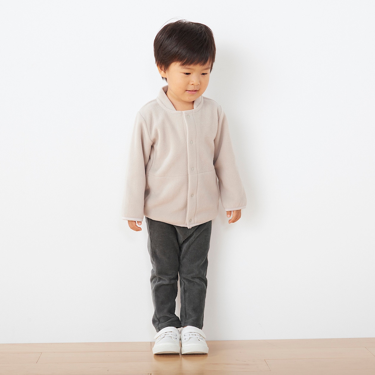 らくらく動けるコーデュロイレギンスパンツ ベビー ベビー９０ ダークグレー 通販 無印良品