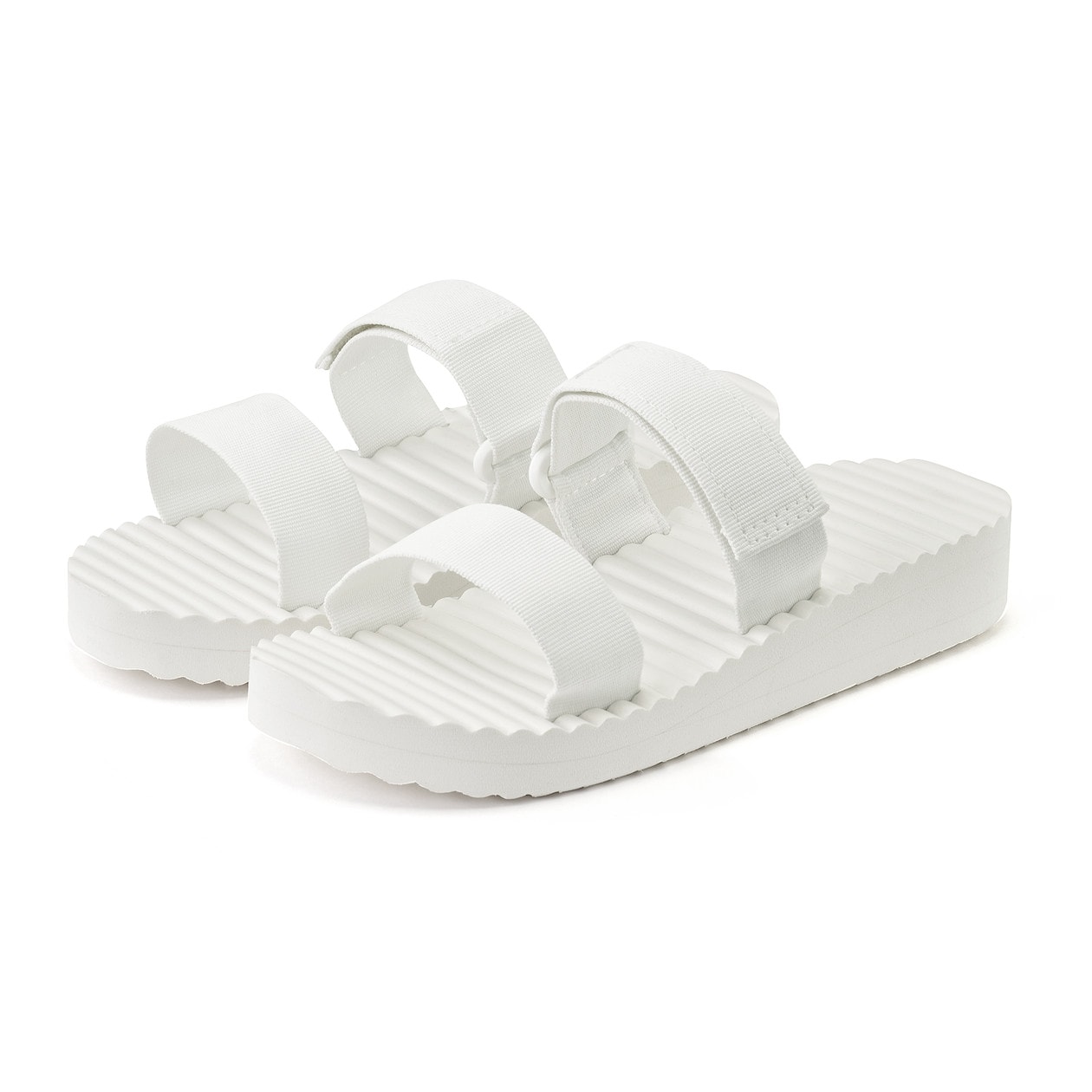 甲の高さで調節できるサンダル ｓ ２３ ５ ２４ ０ｃｍ オフ白 サンダル 紳士 メンズ 通販 無印良品