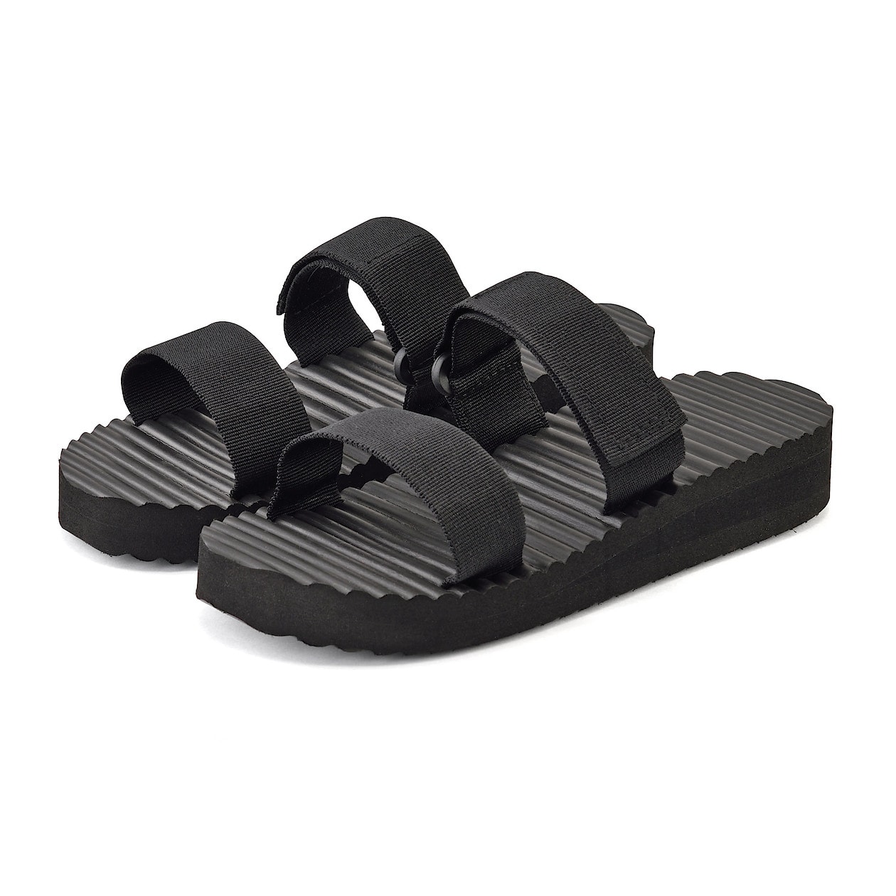 甲の高さで調節できるサンダル ｓ ２３ ５ ２４ ０ｃｍ 黒 サンダル 紳士 メンズ 通販 無印良品