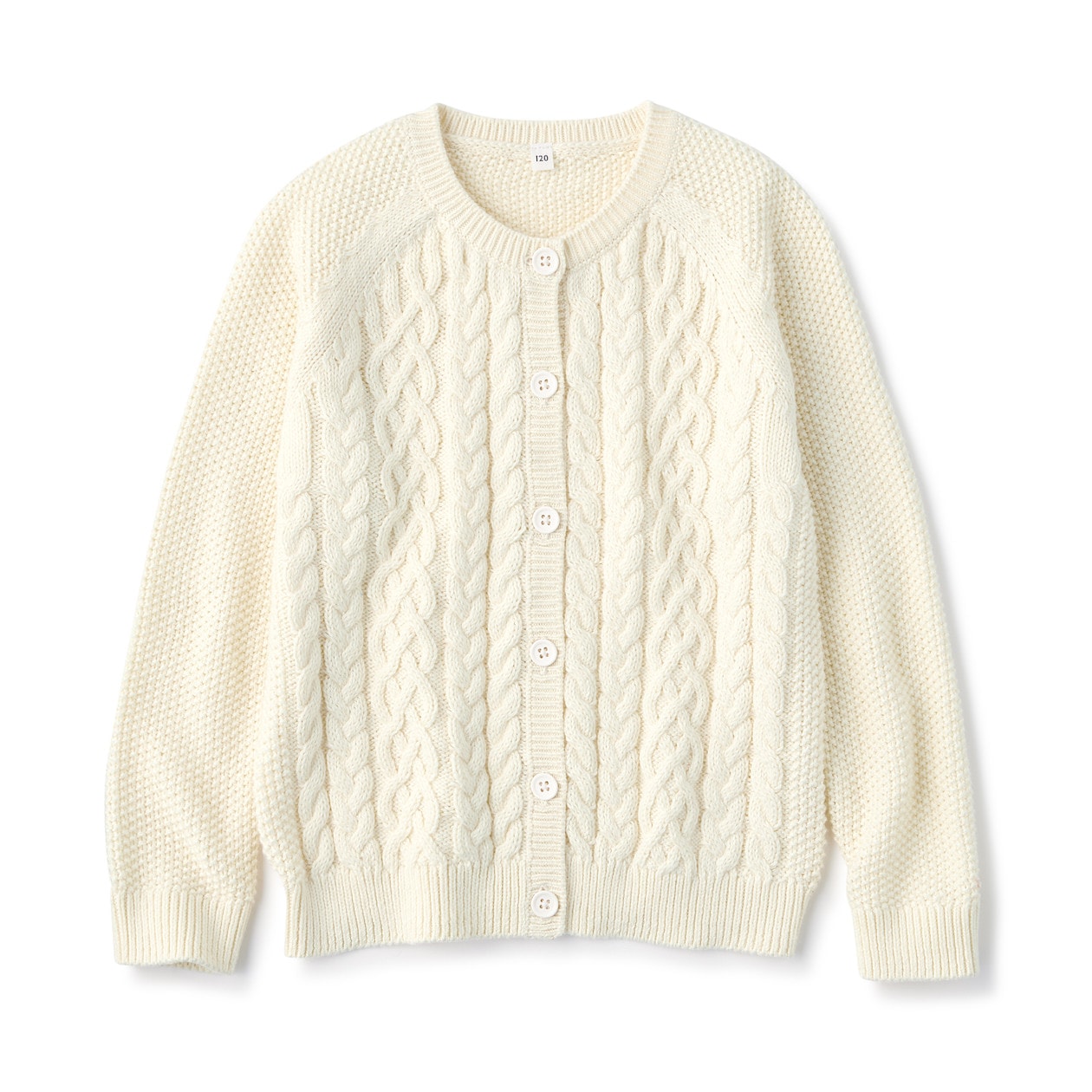 手摘み綿カーディガン キッズ キッズ１１０ アイボリー キッズトップス 通販 無印良品