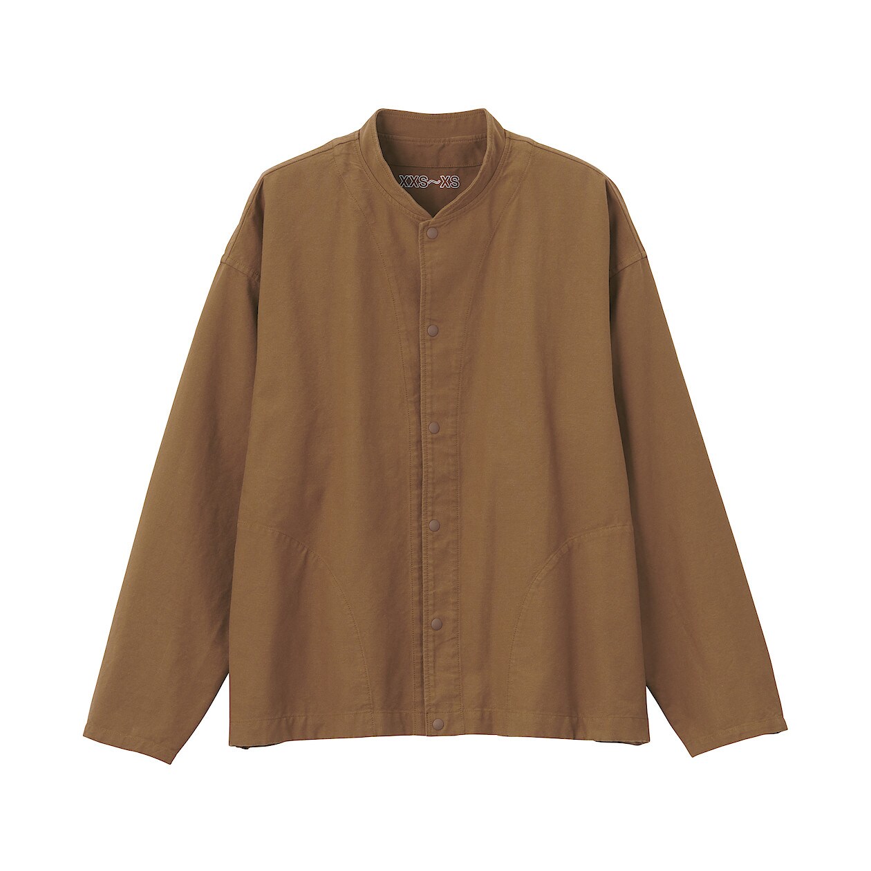 太番手洗いざらしオックススタンドカラーシャツ ｓ ｍ スモーキーブラウン Muji Labo シャツ 通販 無印良品