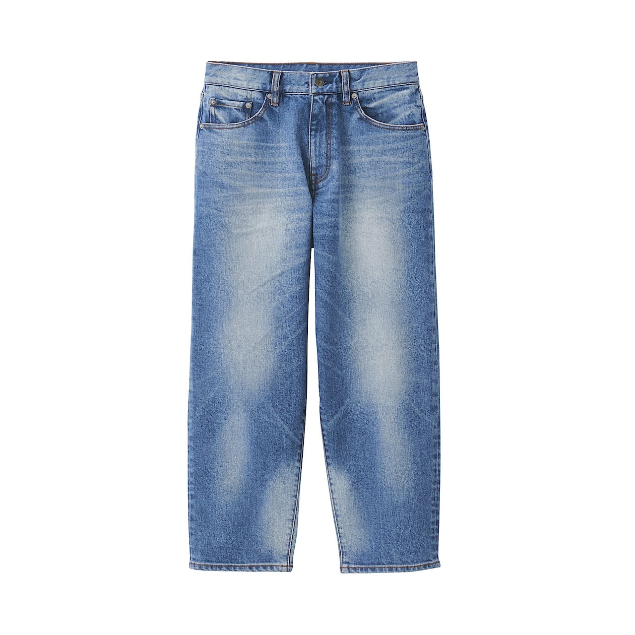 ジャパンデニムワイドクロップドパンツ 男女兼用２３ ５８ ５ｃｍ ブルー Muji Labo パンツ 通販 無印良品
