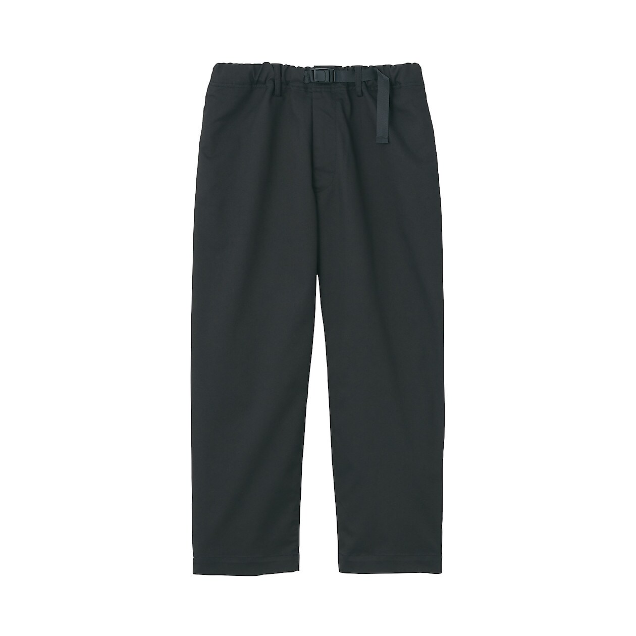 ストレッチチノイージーワイドクロップドパンツ 男女兼用ｓ 黒 Muji Labo パンツ 通販 無印良品