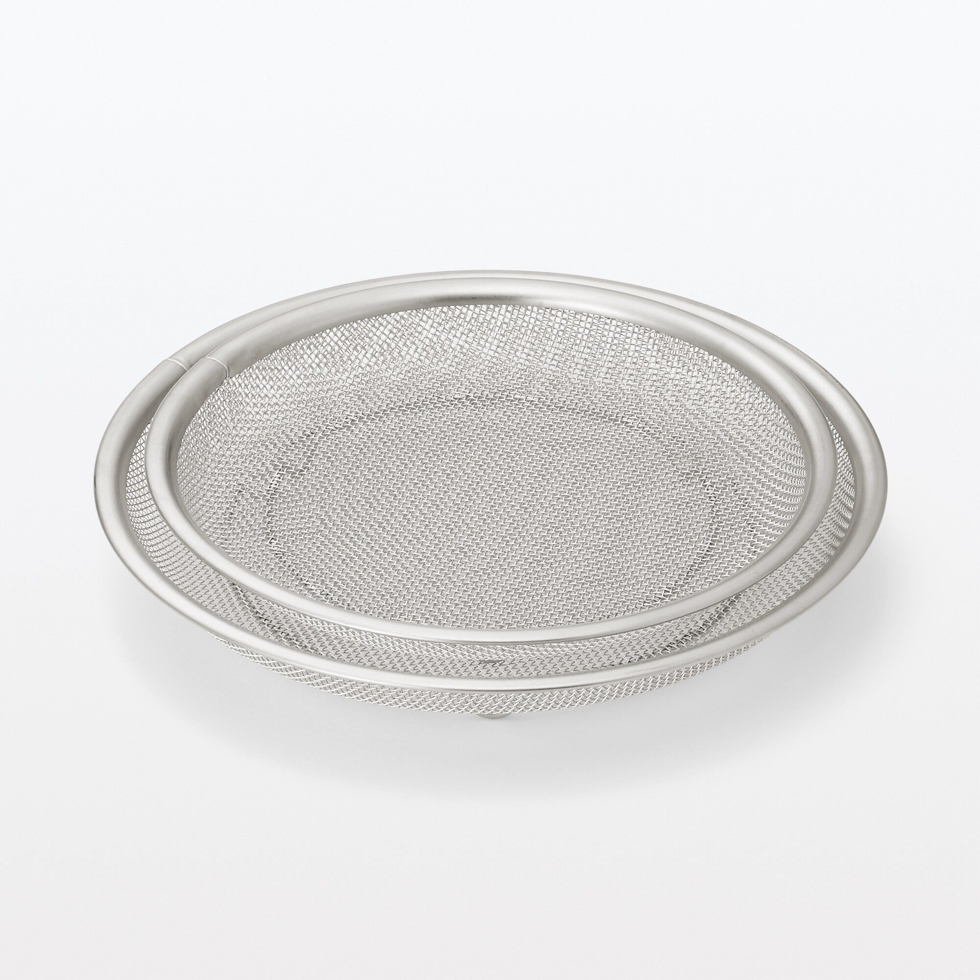 ステンレス平ザル