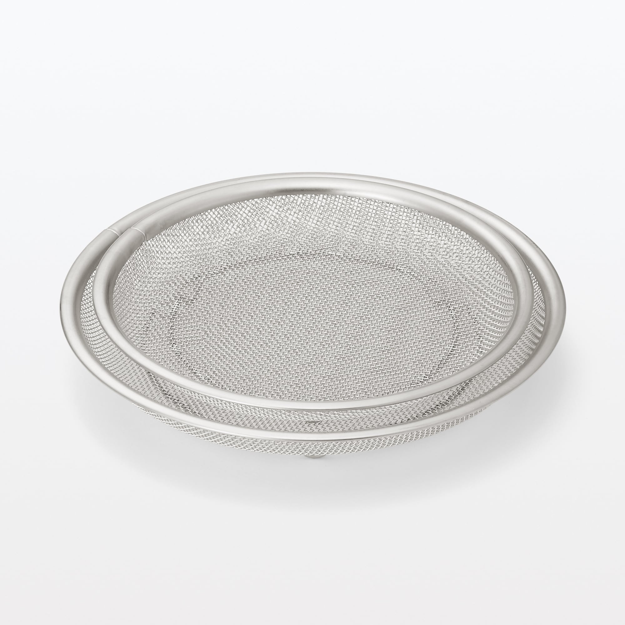 ステンレス平ザル