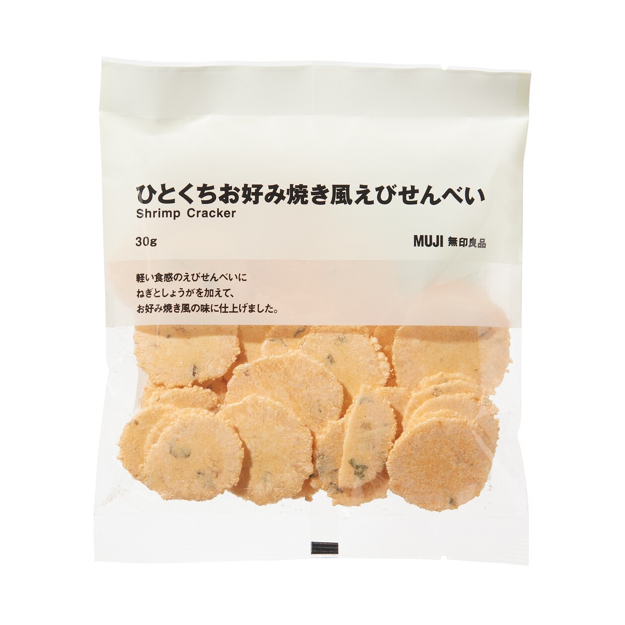 （海外）ひとくちお好み焼き風えびせんべい
