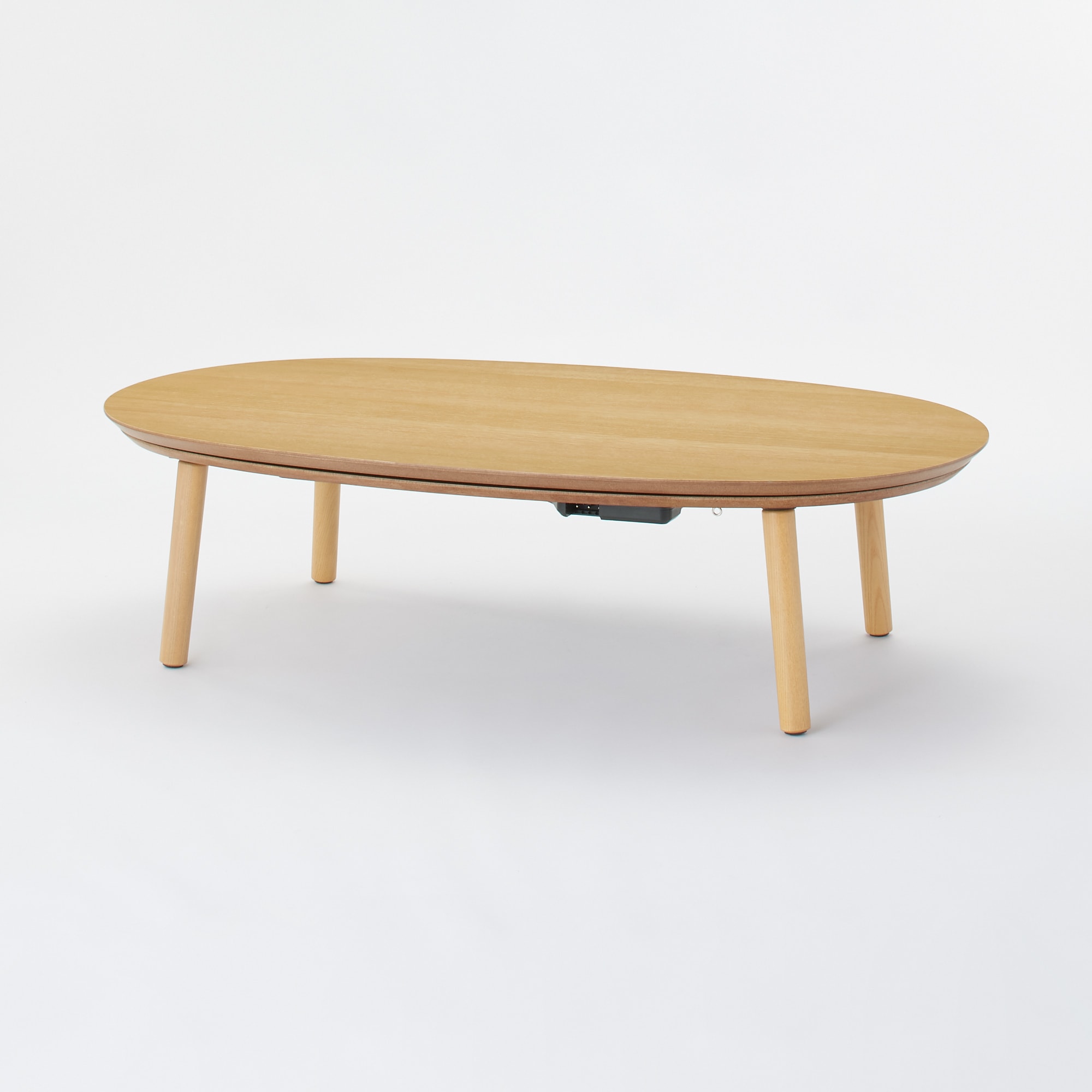 楕円こたつ　ナチュラル