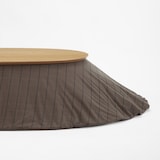 楕円こたつ　ナチュラル