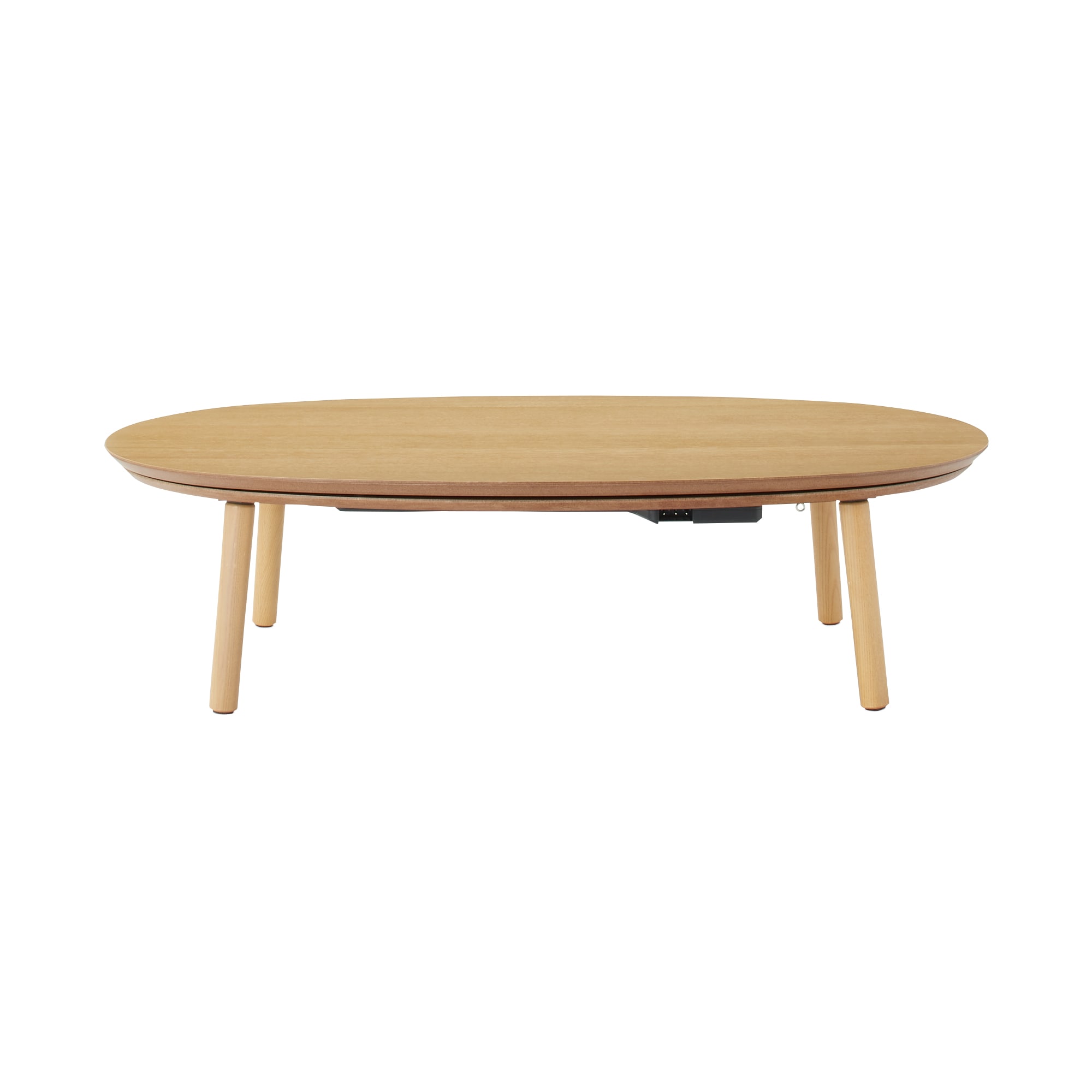 楕円こたつ　ナチュラル