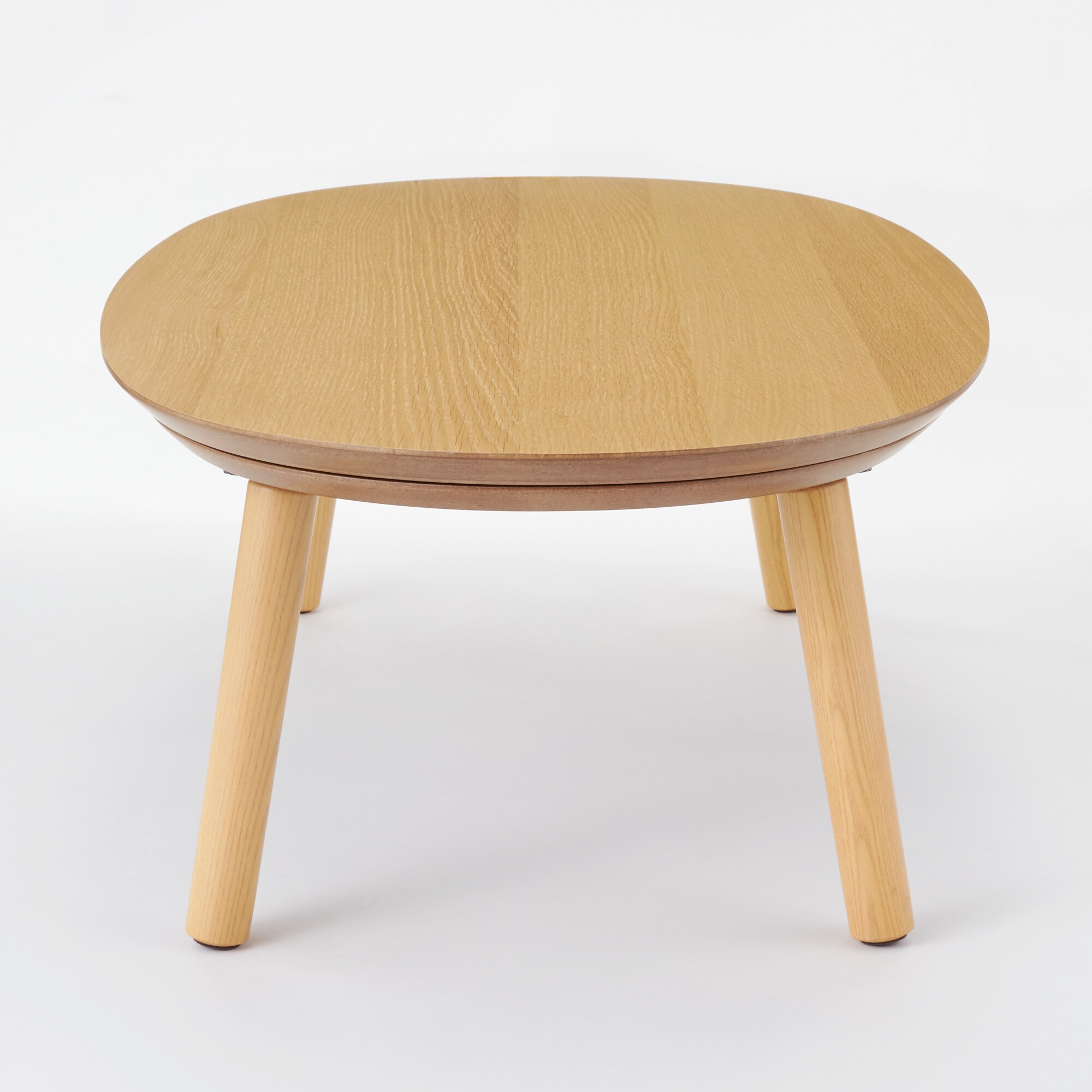 楕円こたつ小　ナチュラル