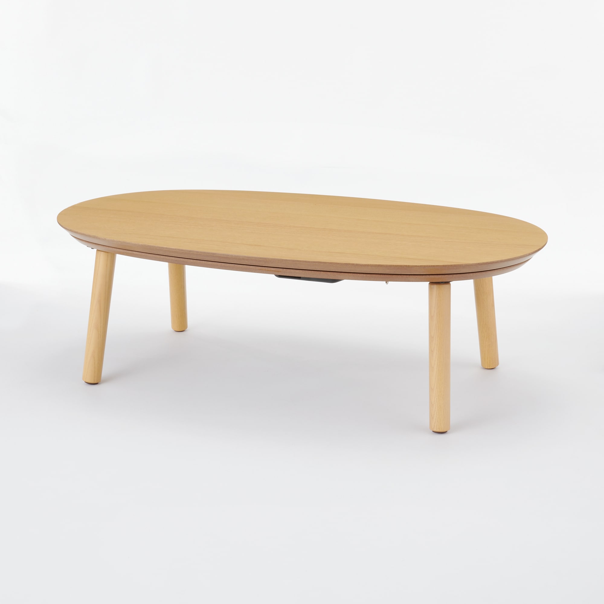 楕円こたつ小　ナチュラル