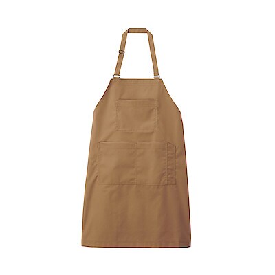 燃えにくい前掛けにもなるエプロン キャメル Muji Labo インナー 雑貨 通販 無印良品