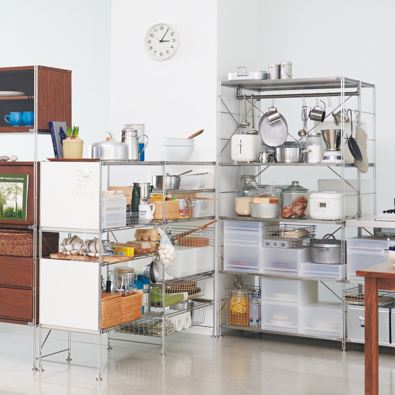 アナログ時計・大　ホワイト