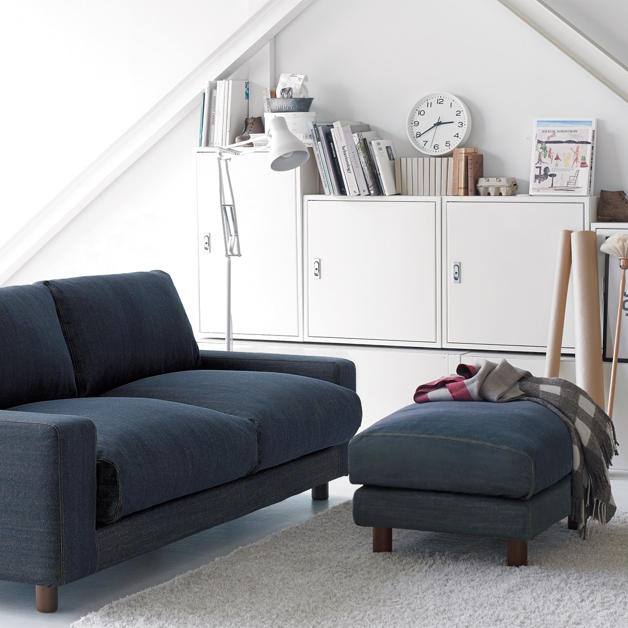 アナログ時計・大　ホワイト