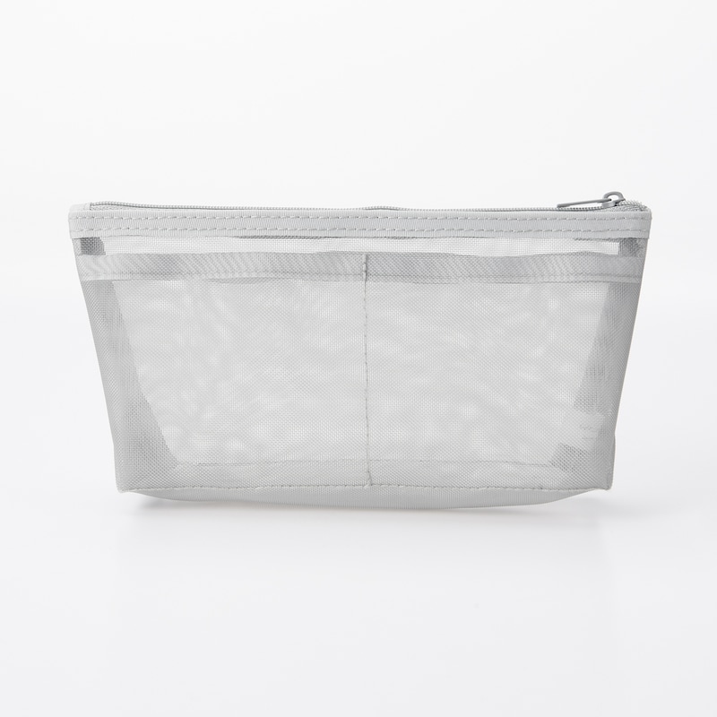 ナイロンメッシュペンケース　マチ付