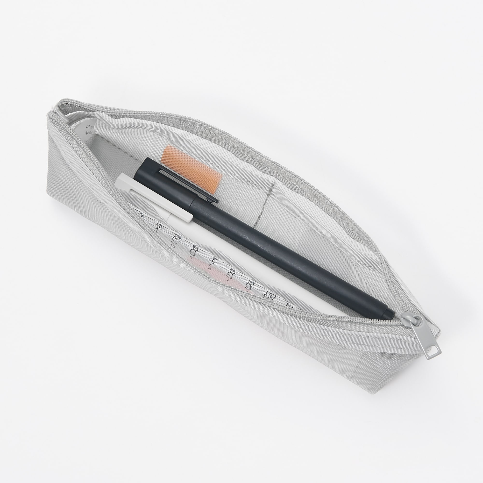 ナイロンメッシュペンケース　マチ付