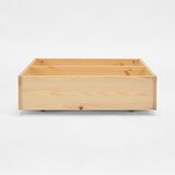 木製ベッド用下収納ボックス仕切り付き