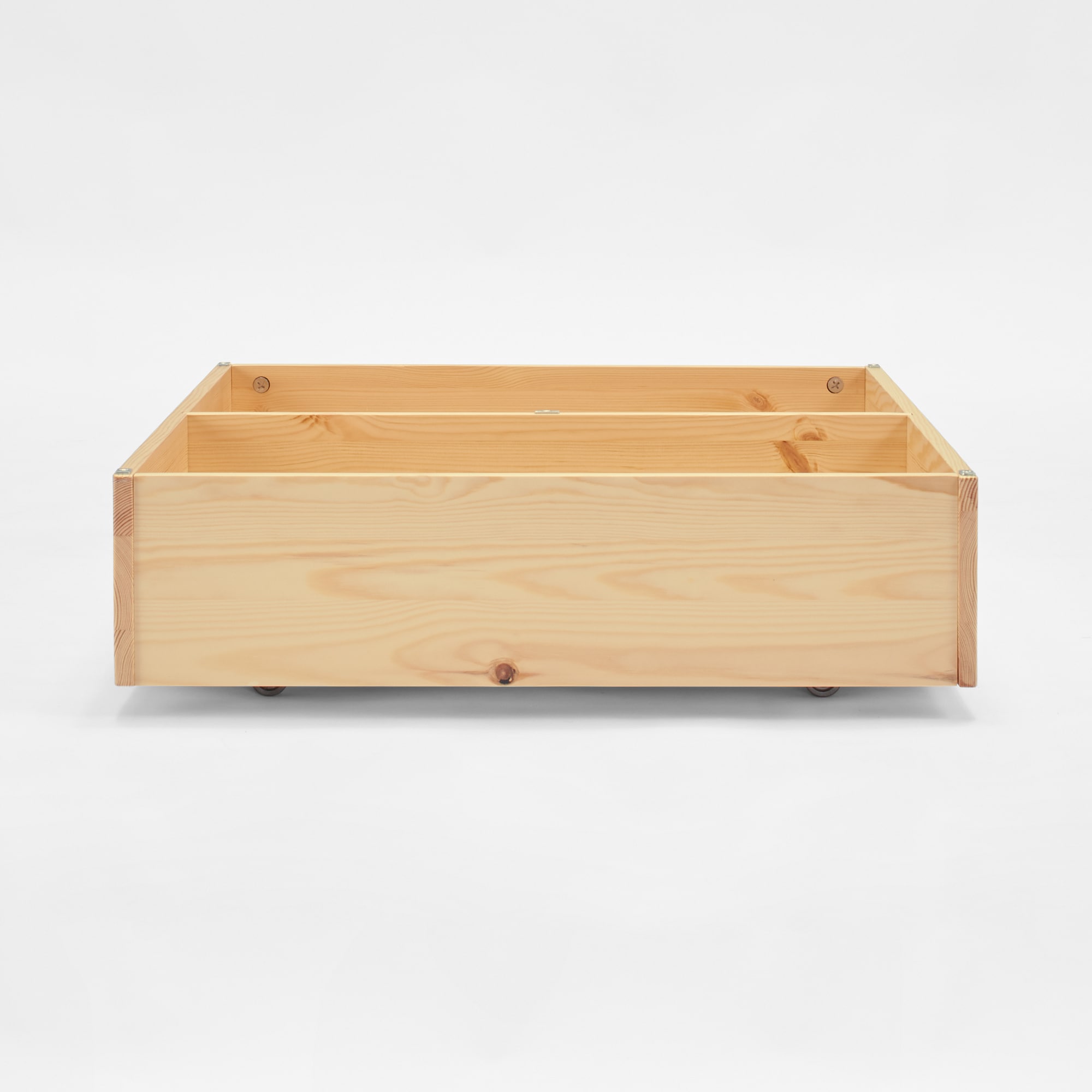 木製ベッド用下収納ボックス仕切り付き