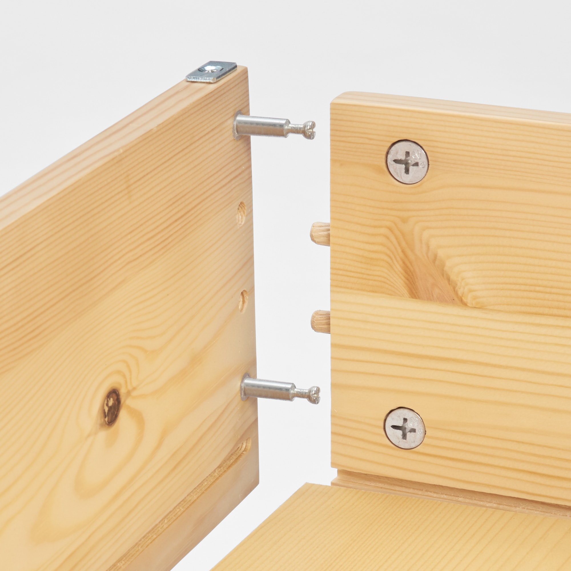 木製ベッド用下収納ボックス仕切り付き