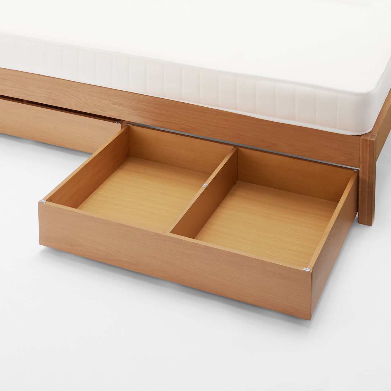 木製ベッド用下収納ボックス仕切り付き | 無印良品