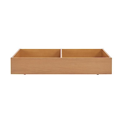 木製ベッド用下収納ボックス仕切り付き オーク材突板 - 無印良品