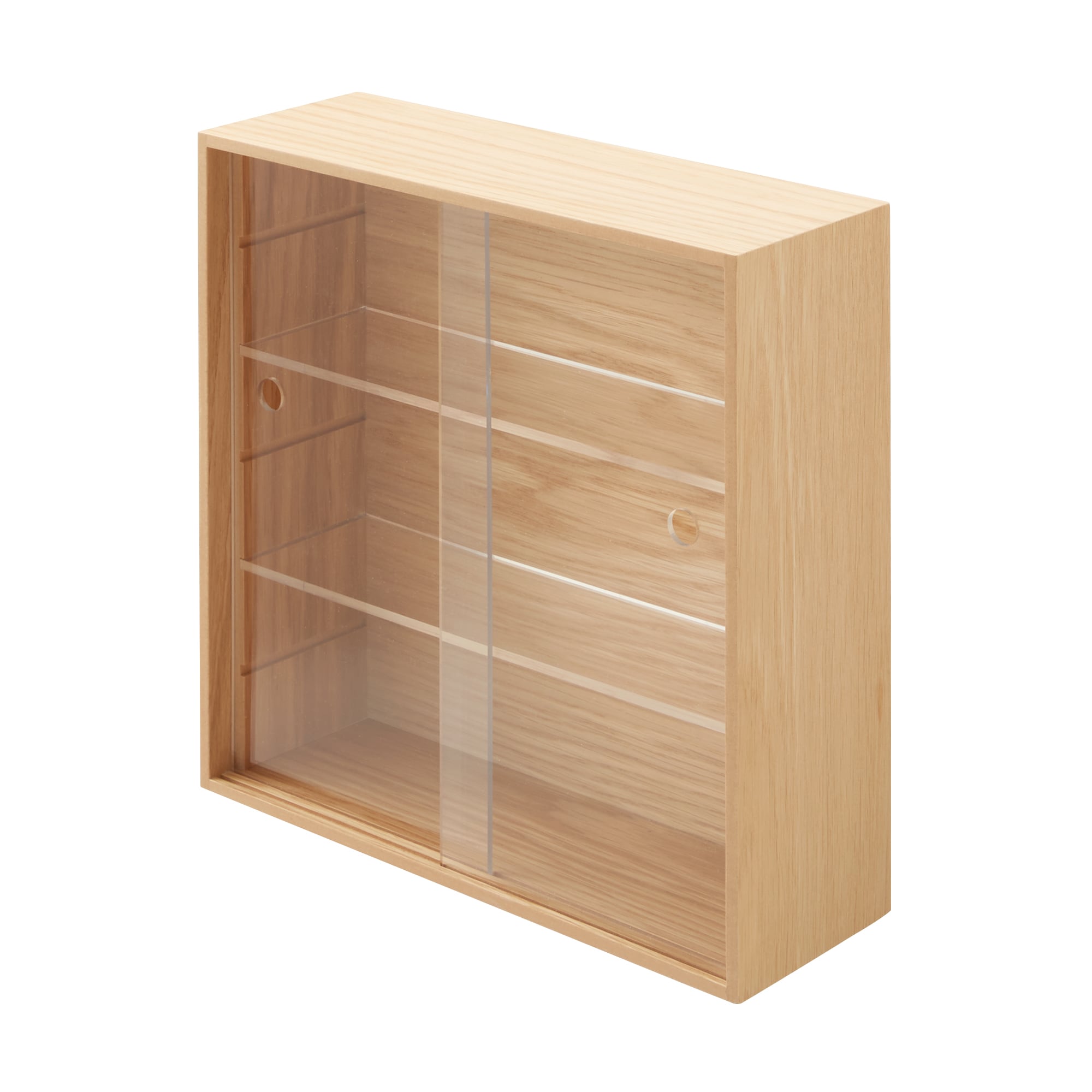 木製コレクションスタンド引き扉付き