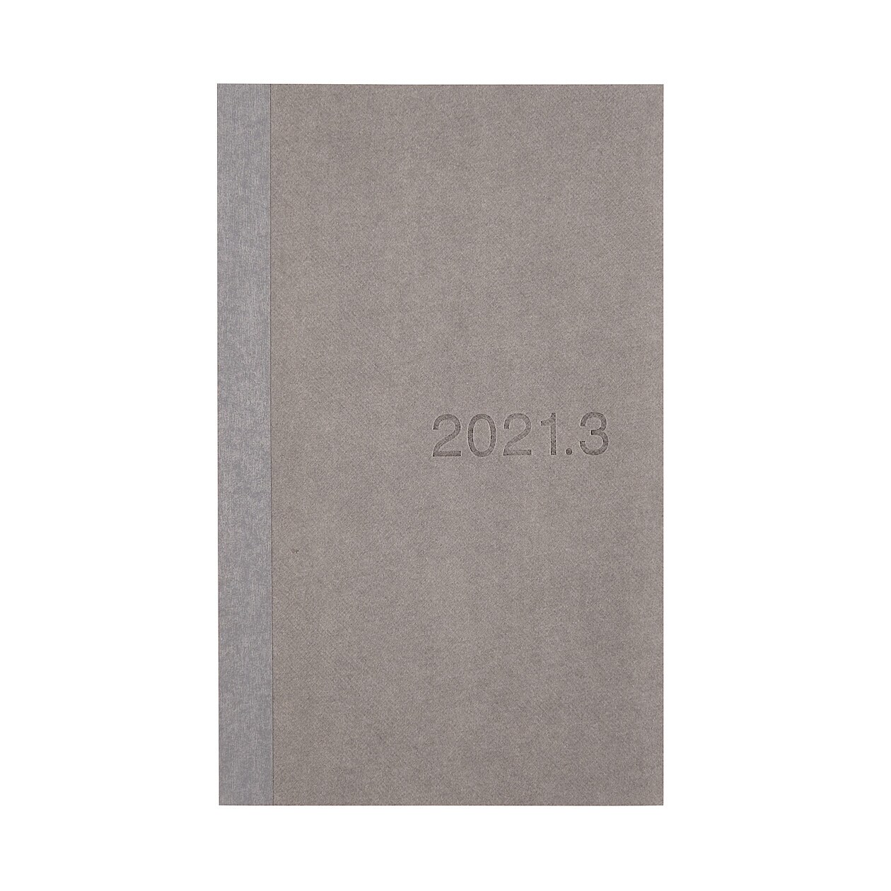 上質紙スリムタイプマンスリーウィークリーノート２０２１年３月始まり ａ５サイズ ライトグレー 手帳 スケジュール 通販 無印良品