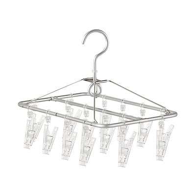 アルミ角型ハンガー　１６ピンチ／約幅２０×奥行３２ｃｍ