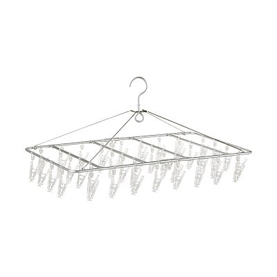 アルミ角型ハンガー　４０ピンチ／約幅６１×奥行３６ｃｍ