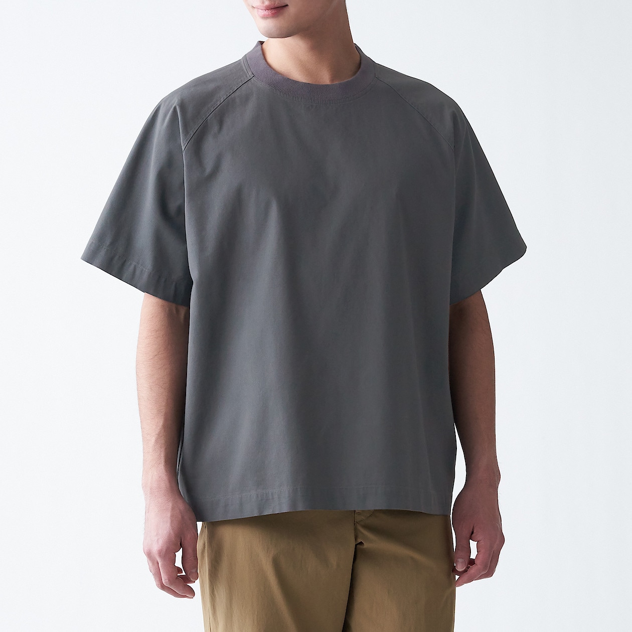 インド綿洗いざらし布帛tシャツ s m ダークグレー シャツ ワイシャツ 半袖 紳士 メンズ 通販 無印良品 インド綿洗いざらし布帛tシャツ s m ダークグレー シャツ ワイシャツ 半袖 紳士 メンズ 通販 無印良品