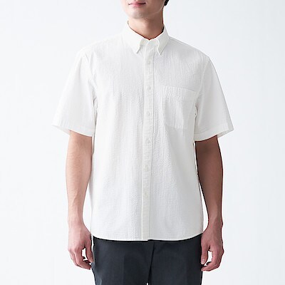 シャツ ワイシャツ 半袖 紳士 メンズ 通販 無印良品