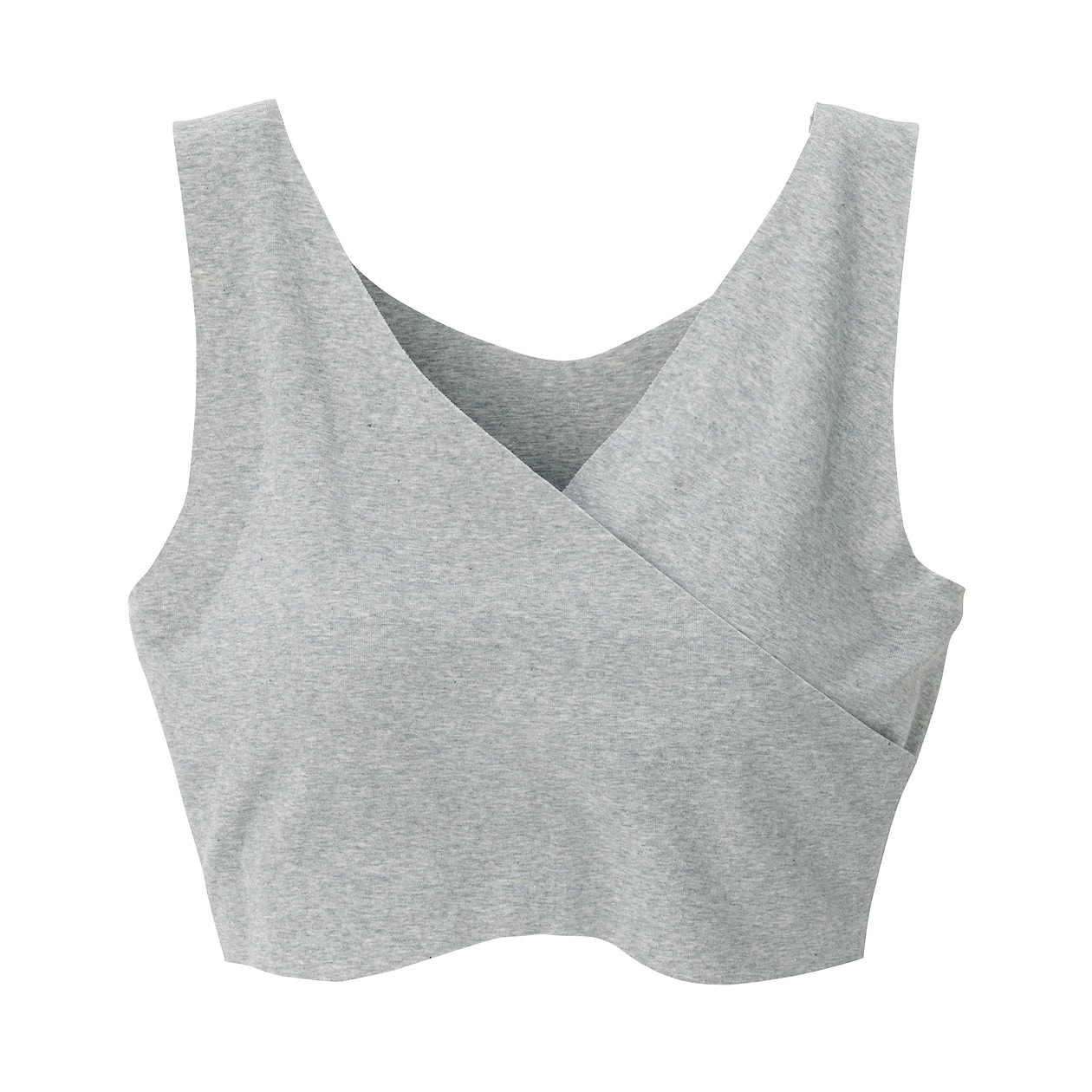 どこにも縫い目がない 授乳に便利なブラジャー マタニティｍ ｌ グレー マタニティ 通販 無印良品