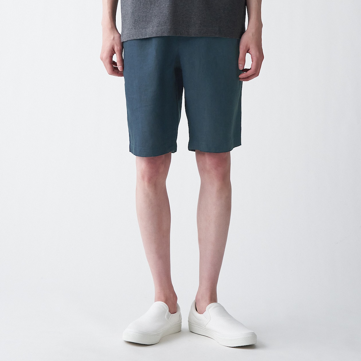 フレンチリネンショートパンツ 紳士l ネイビー パンツ 紳士 メンズ 通販 無印良品 フレンチリネンショートパンツ 紳士l ネイビー パンツ 紳士 メンズ 通販 無印良品