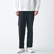 撥水 ストレッチチノテーパードパンツ 紳士ｘｓ 黒 通販 無印良品