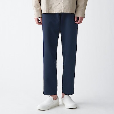 縦横ストレッチ 乾きやすいテーパードパンツ 紳士ｘｓ ネイビー パンツ 紳士 メンズ 通販 無印良品