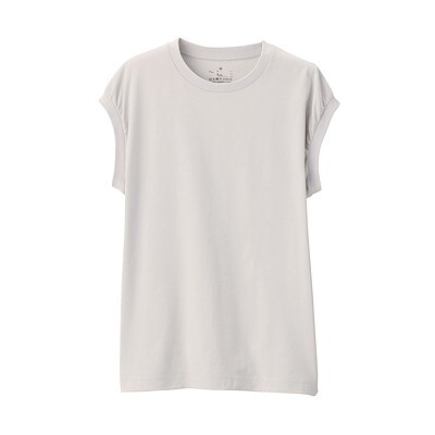 綿のtシャツ 太番手 天竺編み ムラ糸 フライス編みのtシャツ 無印良品