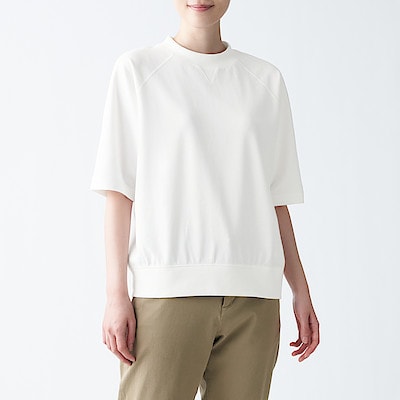 ミニ裏毛五分袖tシャツ 婦人m l 白 Tシャツ カットソー 半袖 婦人 レディース 通販 無印良品 ミニ裏毛五分袖tシャツ 婦人m l 白 Tシャツ カットソー 半袖 婦人 レディース 通販 無印良品