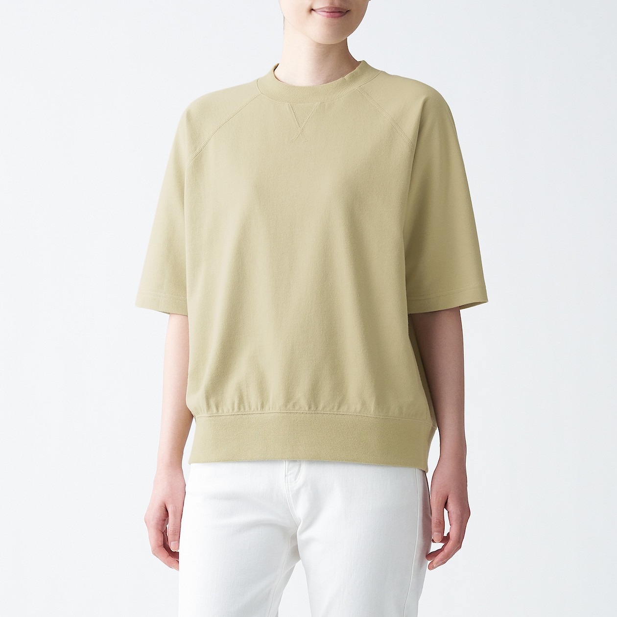 ミニ裏毛五分袖tシャツ 婦人m l ライトグリーン Tシャツ カットソー 半袖 婦人 レディース 通販 無印良品 ミニ裏毛五分袖tシャツ 婦人m l ライトグリーン Tシャツ カットソー 半袖 婦人 レディース 通販 無印良品