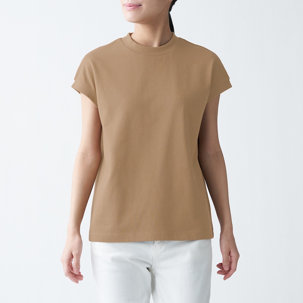 太番手天竺編みフレンチスリーブｔシャツ 婦人ｓ スモーキーブラウン Tシャツ カットソー 半袖 婦人 レディース 通販 無印良品