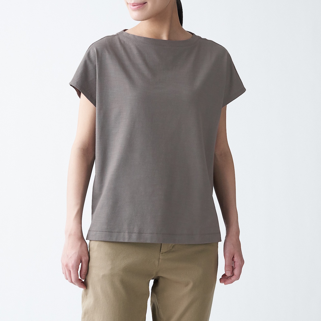 ムラ糸天竺編みフレンチスリーブtシャツ 婦人s チャコールグレー Tシャツ カットソー 半袖 婦人 レディース 通販 無印良品 ムラ糸天竺編みフレンチスリーブtシャツ 婦人s チャコールグレー Tシャツ カットソー 半袖 婦人 レディース 通販 無印良品