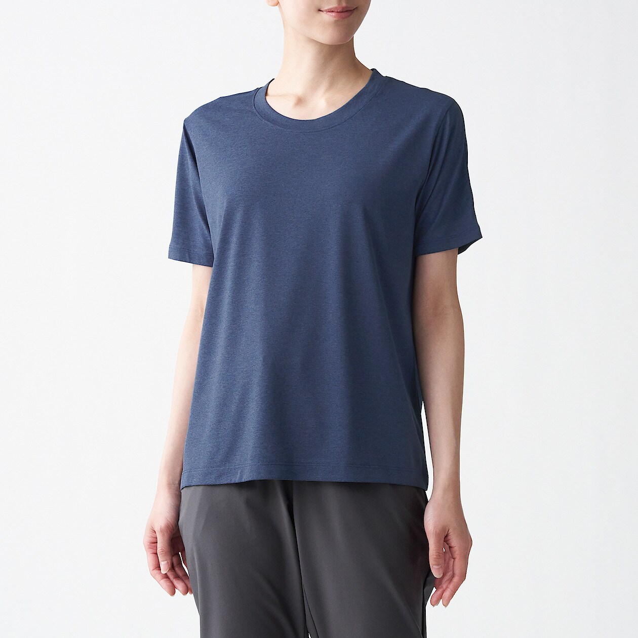 吸汗速乾ｕｖカットｔシャツ 婦人ｘｌ ダークネイビー Muji Walker 婦人 レディース 通販 無印良品