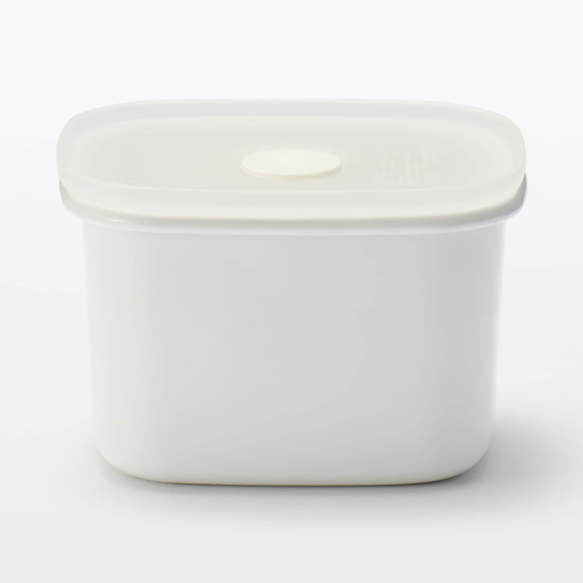 蓋が選べる　ホーロー保存容器　深型　小