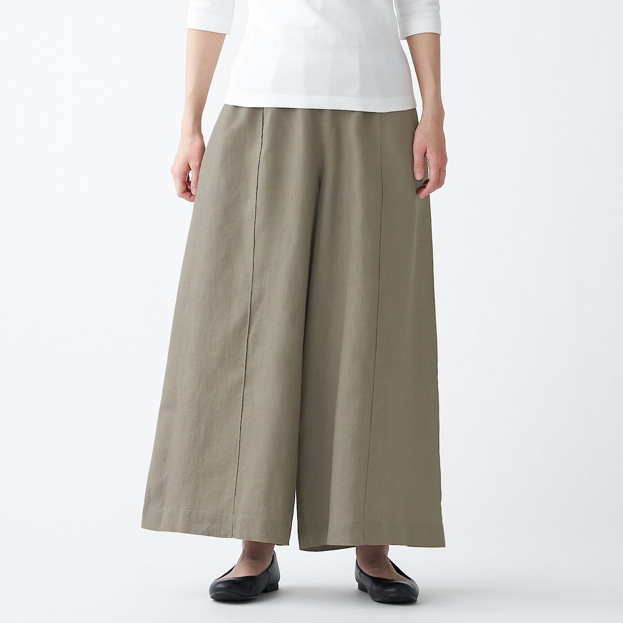 フレンチリネンワイドパンツ 婦人m グレィッシュブラウン パンツ 婦人 レディース 通販 無印良品 フレンチリネンワイドパンツ 婦人m グレィッシュブラウン パンツ 婦人 レディース 通販 無印良品