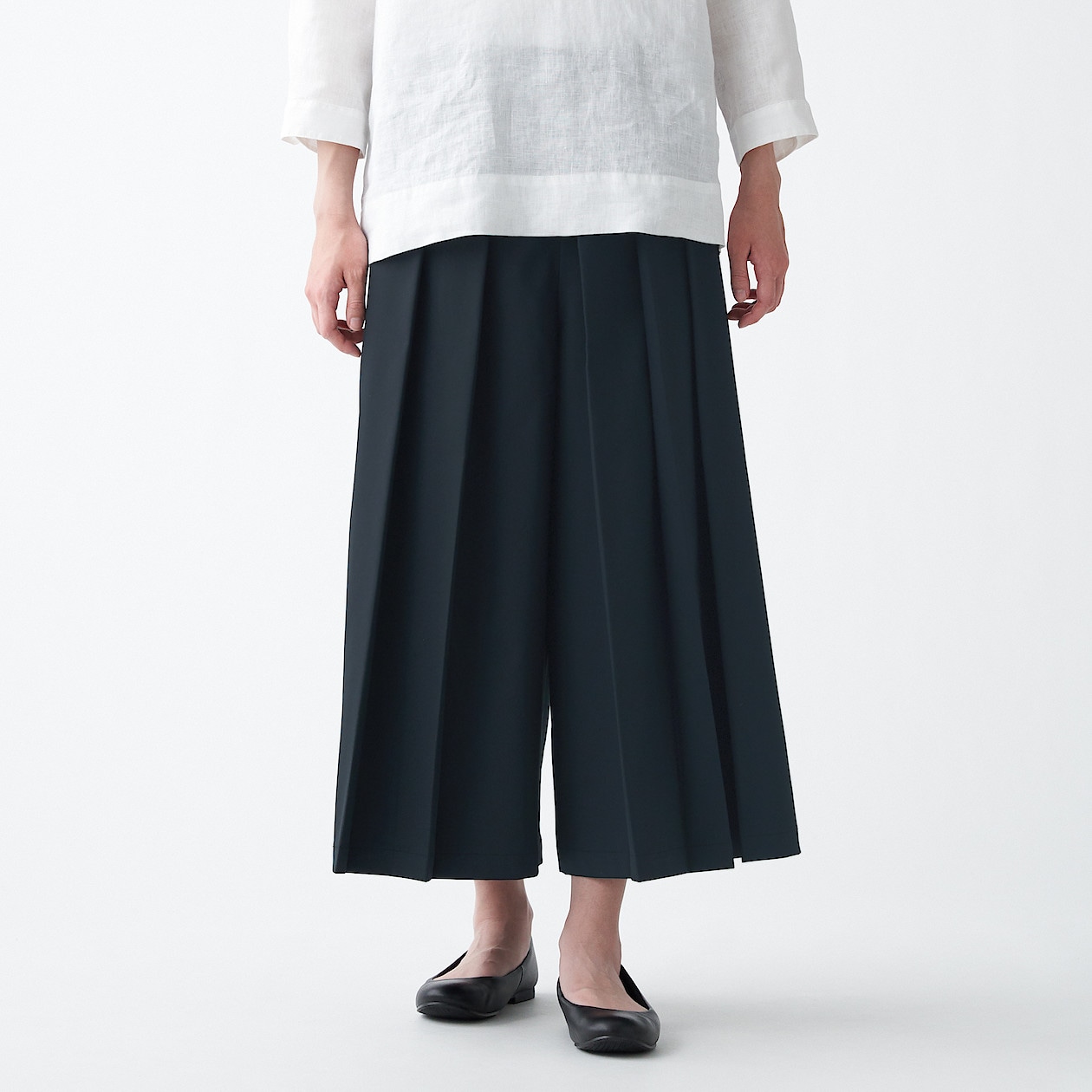 乾きやすいストレッチはかまパンツ 婦人s 黒 パンツ 婦人 レディース 通販 無印良品 乾きやすいストレッチはかまパンツ 婦人s 黒 パンツ 婦人 レディース 通販 無印良品