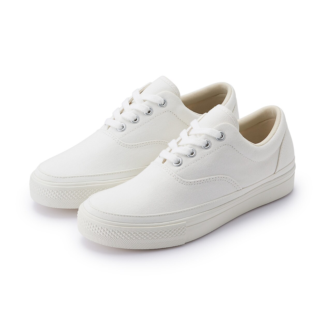 疲れにくい 撥水内羽根スニーカー ２４ ０ｃｍ オフ白 スニーカー 婦人 レディース 通販 無印良品