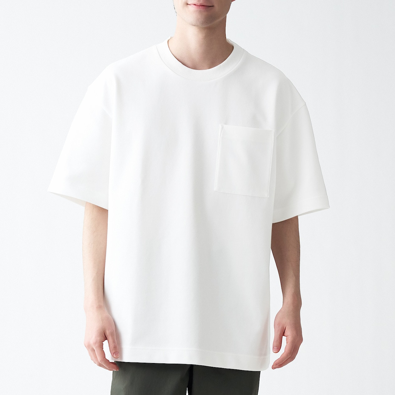 インド綿混二重編みビッグtシャツ l xl オフ白 tシャツ カットソー 半袖 紳士 メンズ 通販 無印良品 インド綿混二重編みビッグtシャツ l xl オフ白 tシャツ カットソー 半袖 紳士 メンズ 通販 無印良品