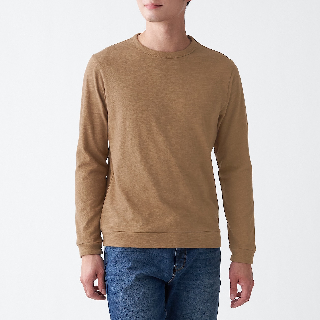 ムラ糸天竺編み長袖tシャツ 紳士m ダークオレンジ tシャツ カットソー 長袖 紳士 メンズ 通販 無印良品 ムラ糸天竺編み長袖tシャツ 紳士m ダークオレンジ tシャツ カットソー 長袖 紳士 メンズ 通販 無印良品
